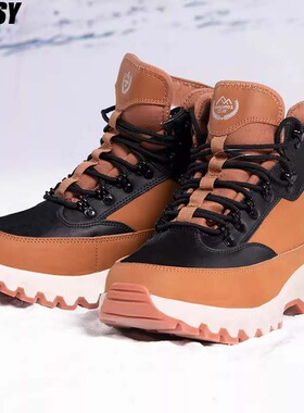 德国男士冬季防寒保暖雪地靴皮毛一体保暖棉鞋加绒加厚底防水男鞋