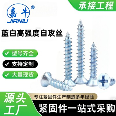 蓝白自攻丝 上海青浦高强度自攻丝 高强度自攻丝