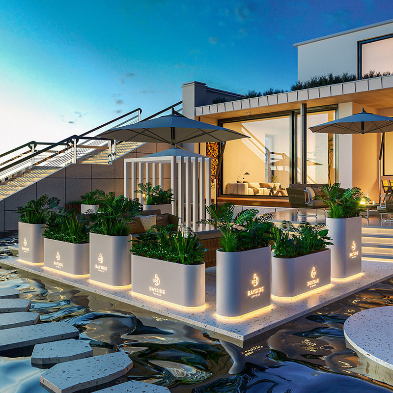 户外铁艺花架广场别墅露天花坛室外种植箱售楼部步行街带夜光花箱,电子元器件市场,电线扎带/束线带,淘宝优惠券,粉丝福利购,淘宝优惠卷