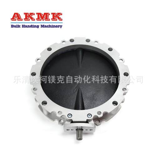法兰蝶阀双法兰V2FS300GBN黑色套装粉体蝶阀放料蝶阀下料蝶阀