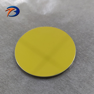 K9材质标准精度平面反射镜 D=25.00mm T=2.00mm 镀金膜+保护