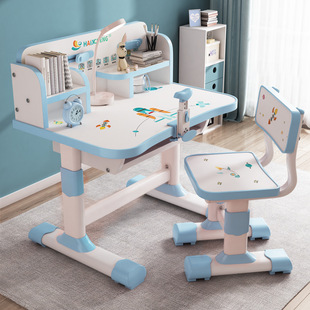 儿童学习桌家用可升降学生课桌培训班课桌椅辅导班单人学习课桌
