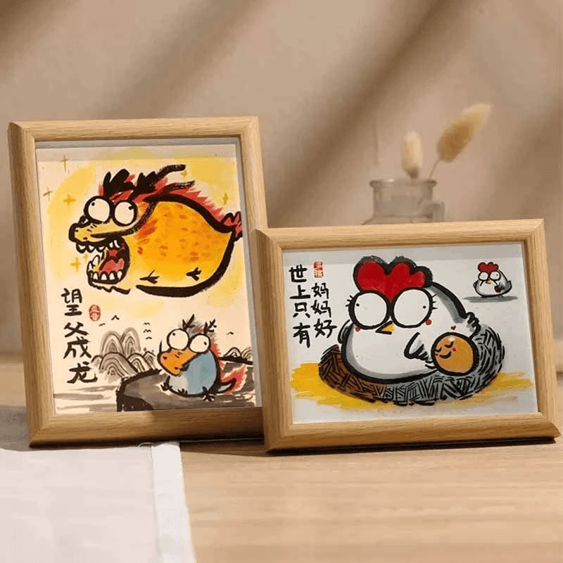 父亲节父爱如山搞笑挂画相框摆件客厅其他汽车内饰品JL