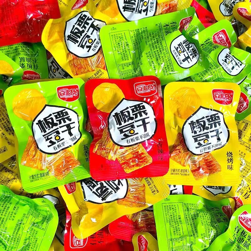 豆多奇板栗豆干休闲解馋小零食即食豆腐干素肉豆制品独立小包装