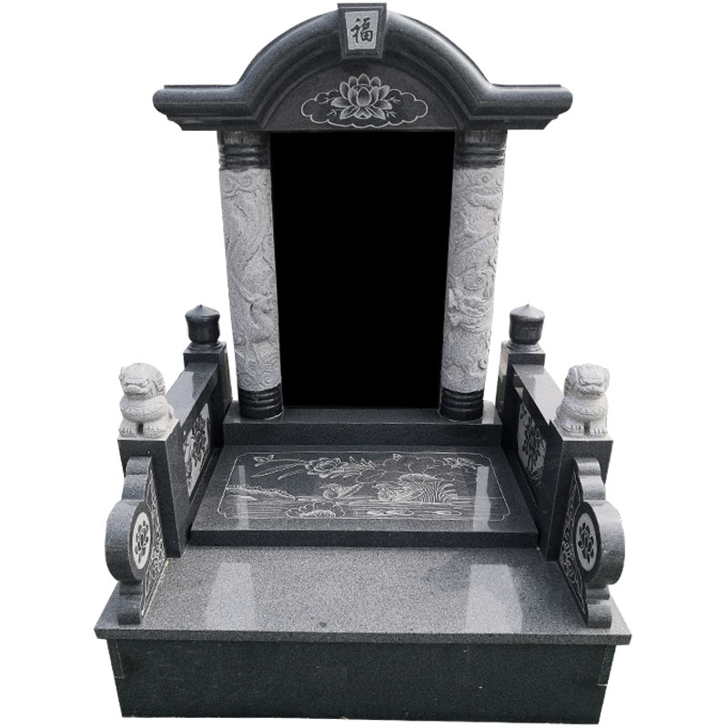 石雕墓碑定制刻字大理石花岗岩农村传统土葬户外奠基石功德碑石碑