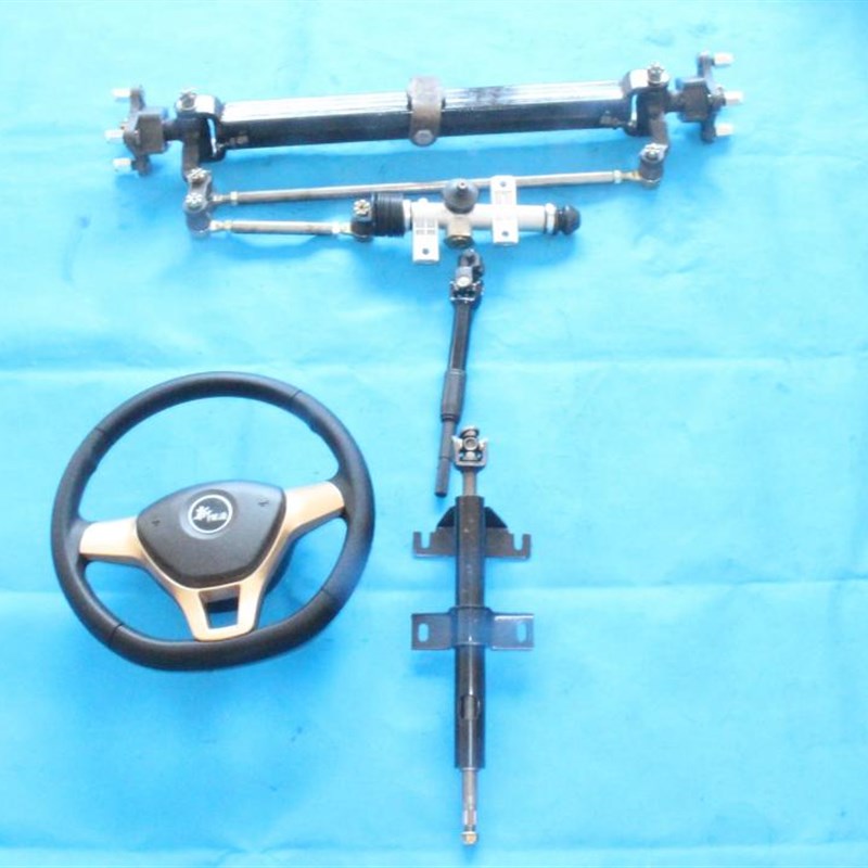 电动四轮车餐车 平板车 改装车 小四轮车 改装方向盘前桥一套