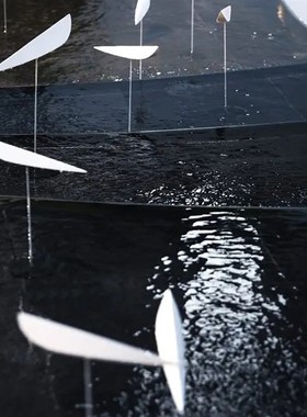 户外不锈钢小鱼摆件造型鱼群抽象水景酒店公园水池庭院雕塑工艺品