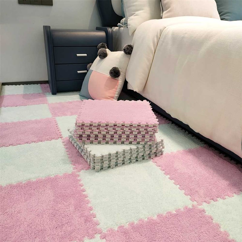 床边地毯泡沫垫子地垫卧室整铺客厅榻榻米儿童地板垫拼接毛毯家用