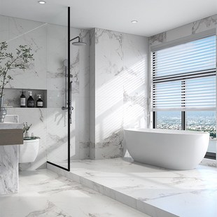 寒江雪瓷砖600x1200柔光卫生间墙砖洗手间客厅大理石地砖750x1500