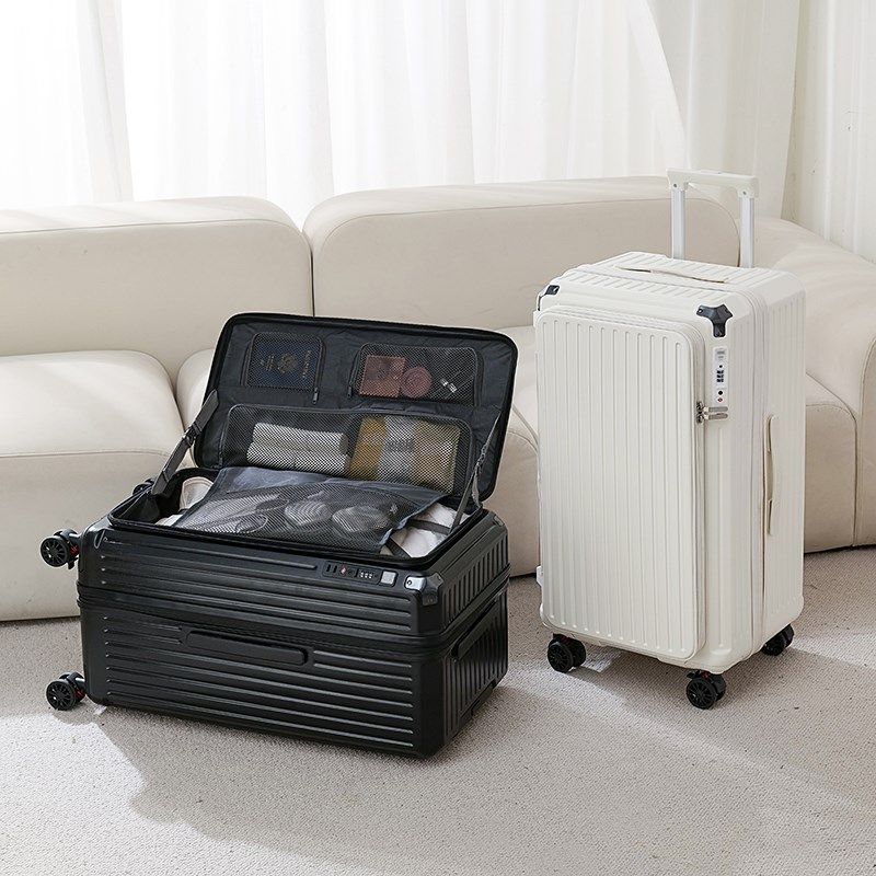 侧开拉杆箱女20寸行李箱24寸密码旅行箱男28O寸大容量前开上翻盖