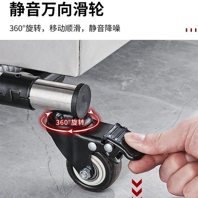 落地不锈钢拖把架大容量可移动户外墩布洁具架阳台商用拖把沥水池