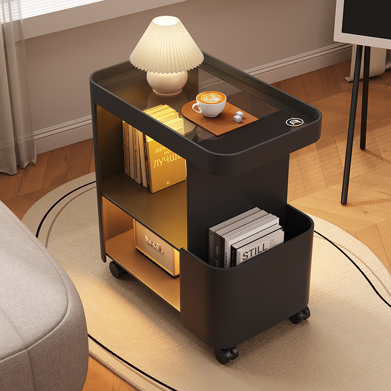 可移动沙发边几侧边柜奶油风床头小桌子置物架客厅小茶几铁艺推车,住宅家具,角几/边几,淘宝优惠券,粉丝福利购,淘宝优惠卷