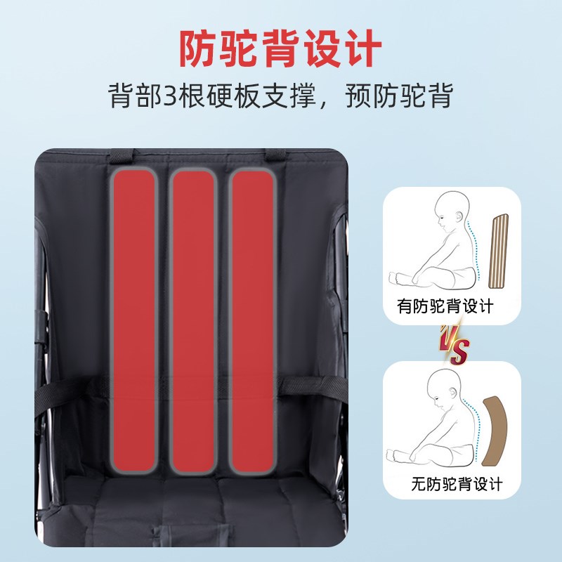 双胞胎婴儿车推车二胎神器大小宝外出折叠双人轻便两孩手推车遛娃
