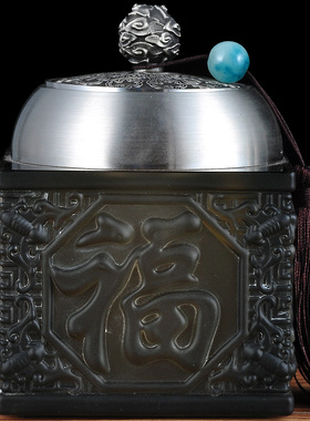 纯锡茶叶罐密封罐锡罐家用防潮保湿存储罐高档送长辈老人生日礼品