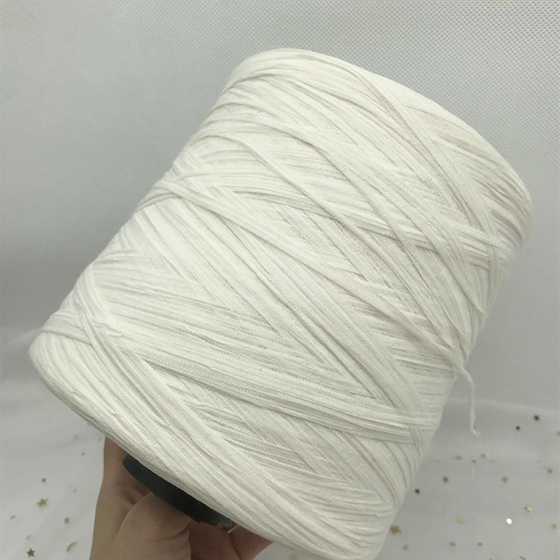 特色超宽扁带纱布条纱手编粗毛y线桃淘乐棒针线手工编织diy材料包