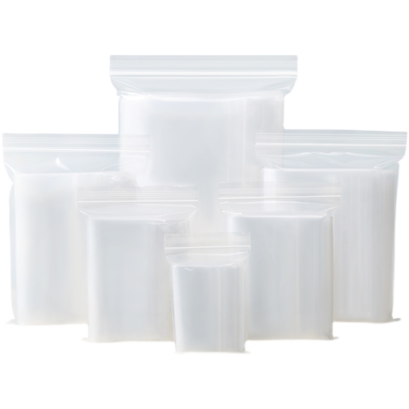 密封袋子加厚塑料PE大号透明自封袋小号密封口食品收纳塑封包装袋