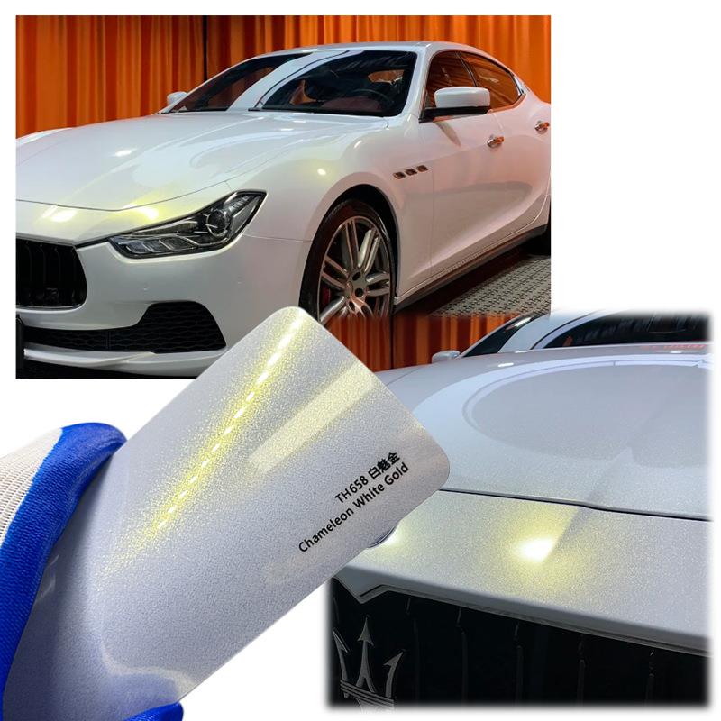 汽车TPU改色膜白魅金汽车漆面保护膜车身膜改色膜全车膜PPF