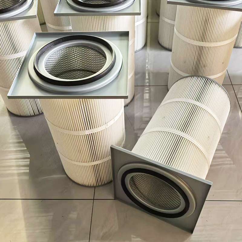 370*370等离子切割机除尘滤芯 方形法兰式卡盘滤芯侧装式滤筒现货