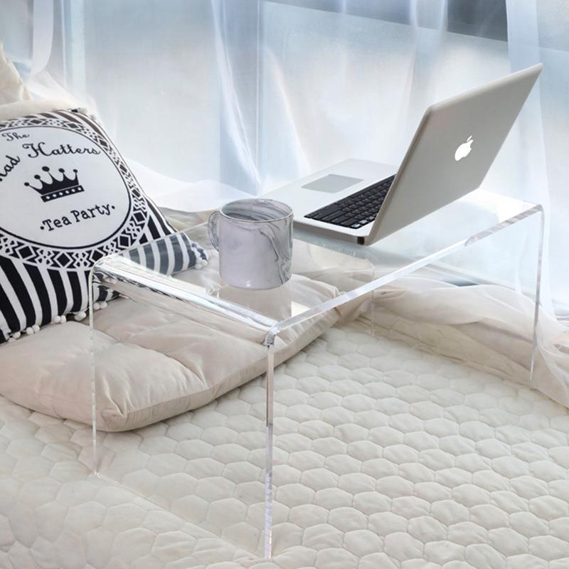 亚克力飘窗小桌子透明网红茶几家用边几柜卧室角几床上榻榻米矮桌