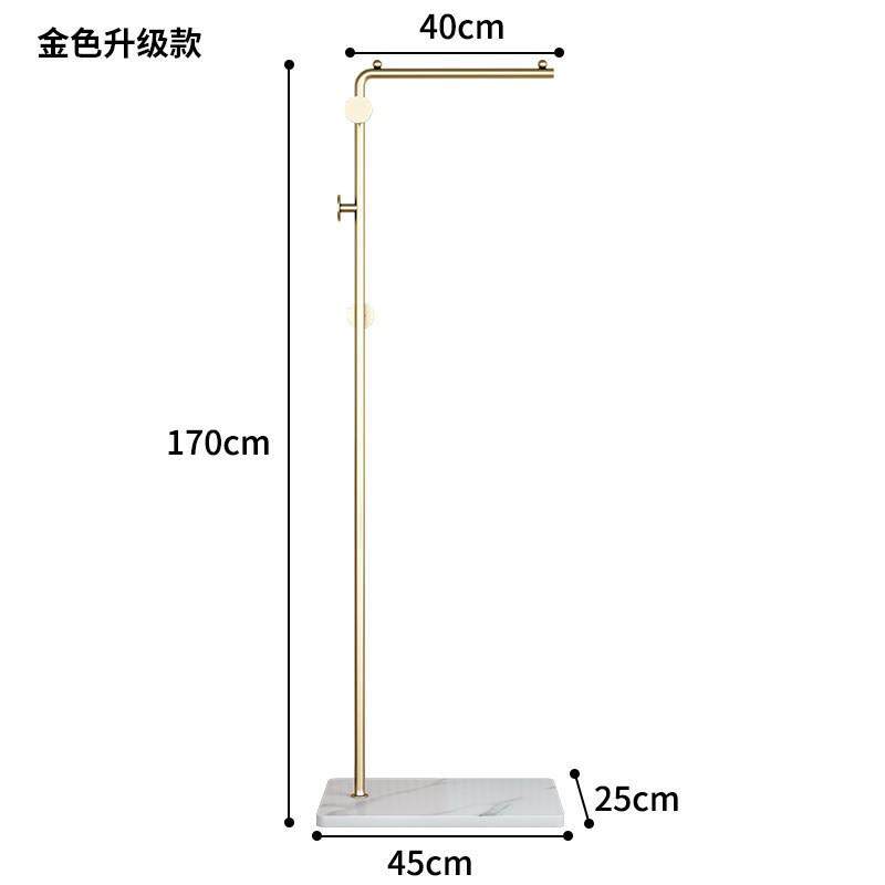 衣帽架落地卧室挂衣架家用简易置物移动隔夜衣架现代轻奢收纳神器
