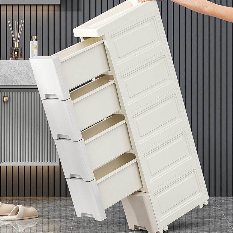 14/18/25cm夹缝收纳柜抽屉式卫生间厨房塑料窄缝储物柜多层置物架