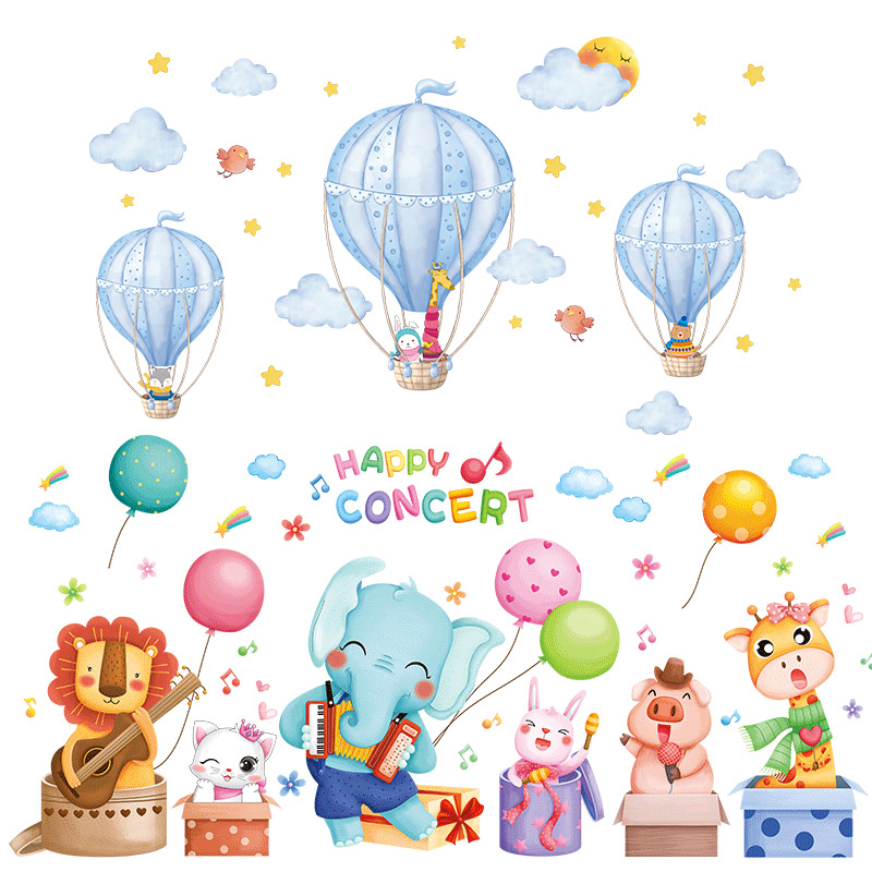 儿童房装饰画男孩女孩卧室房间墙贴E太空人创意卡通壁纸客厅牀贴图片