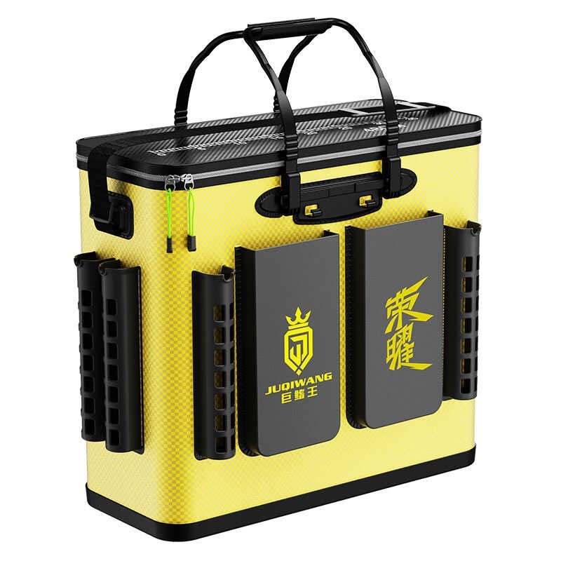 钓鱼桶一c体鱼护桶多功能鱼箱装鱼桶防水EVA加厚折叠活鱼桶箱钓箱