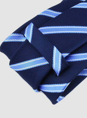 男士正装商务领带六件套装 8cmB条纹蓝色黑色新郎结婚红色职业上