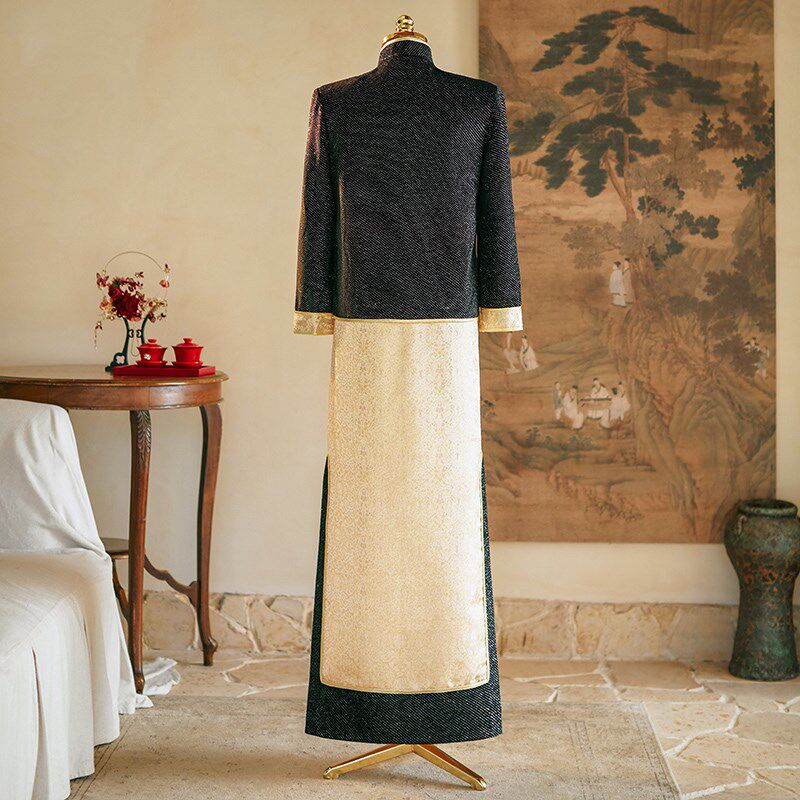 黑色秀禾服男士2025新款中式结婚新郎敬J酒服男生喜服龙凤褂接亲