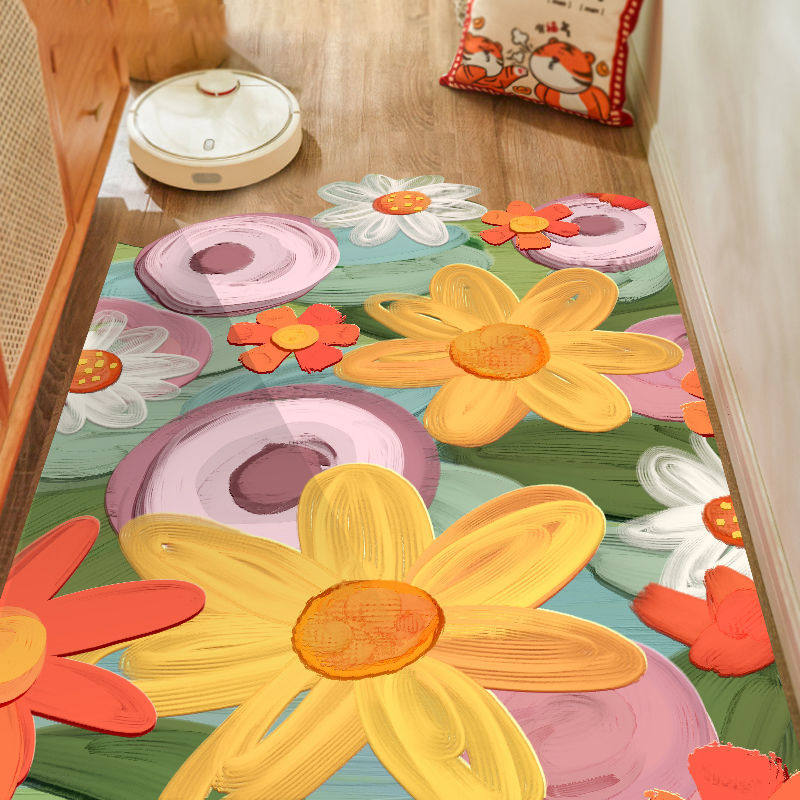 PVC免洗入g户门地垫玄关进门垫防滑耐脏厨房卫生间可裁剪满铺脚垫