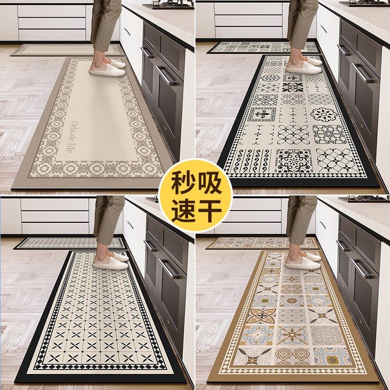 厨房防滑防油地垫硅藻泥q吸水垫可擦免洗耐脏脚垫厨房专用地毯垫,居家布艺,厨房地垫,淘宝优惠券,粉丝福利购,淘宝优惠卷