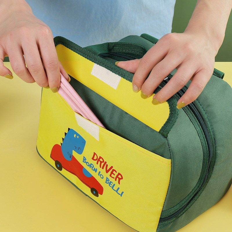 保温袋防水大容量便当包卡通可爱带F饭包手提饭兜小学生专用饭盒