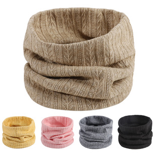 秋冬纯棉围脖男女k通用日系保暖双面护颈防寒保暖脖套骑行防风面