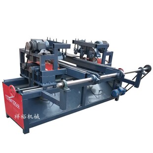 简易裁板锯可调式 双端齐头锯圆木推台锯多片锯木工断木锯齐边锯