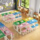 幼儿园小学生手工桌培训班书法美术绘画桌桌画室桌椅组合