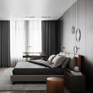 粤府北欧布艺床可拆洗1.8米主卧布床简约时尚 软靠背BD859