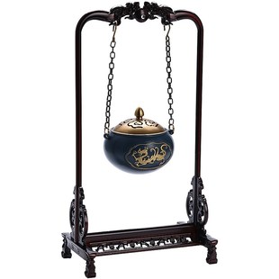 中式 纯铜悬挂吊香炉家用室内创意茶道摆件香薰炉檀香熏香炉香熏炉