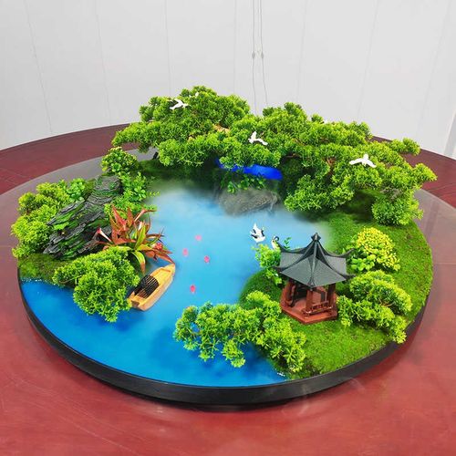 餐桌中间摆花喷雾化桌摆转盘花摆圆桌芯装饰酒店饭店餐厅饭桌工艺