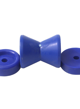 优质橡胶游艇摩托艇拖车船头顶前支撑蓝色组合滚轮套装改装配件