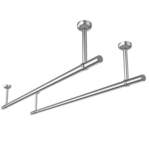 晾衣杆阳台顶装不锈钢单杆固定式晾衣架家用晒衣杆室外吊顶晒衣架