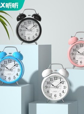 学生闹钟专用起床神器2023新款床头小闹铃儿童钟男孩女孩用夜光表