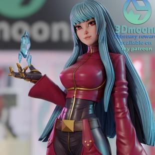 独家gk白模KOF 库拉3d打印模型白模上色练习高颜值ALO散货 拳皇