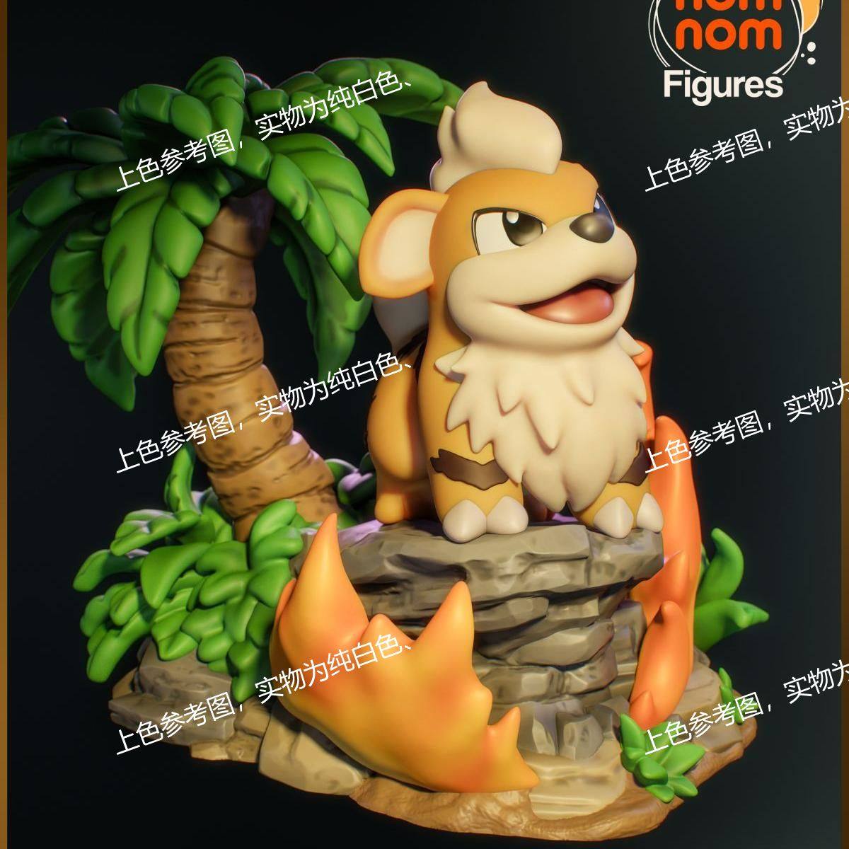 卡蒂狗护主犬宝可梦3D打印手办