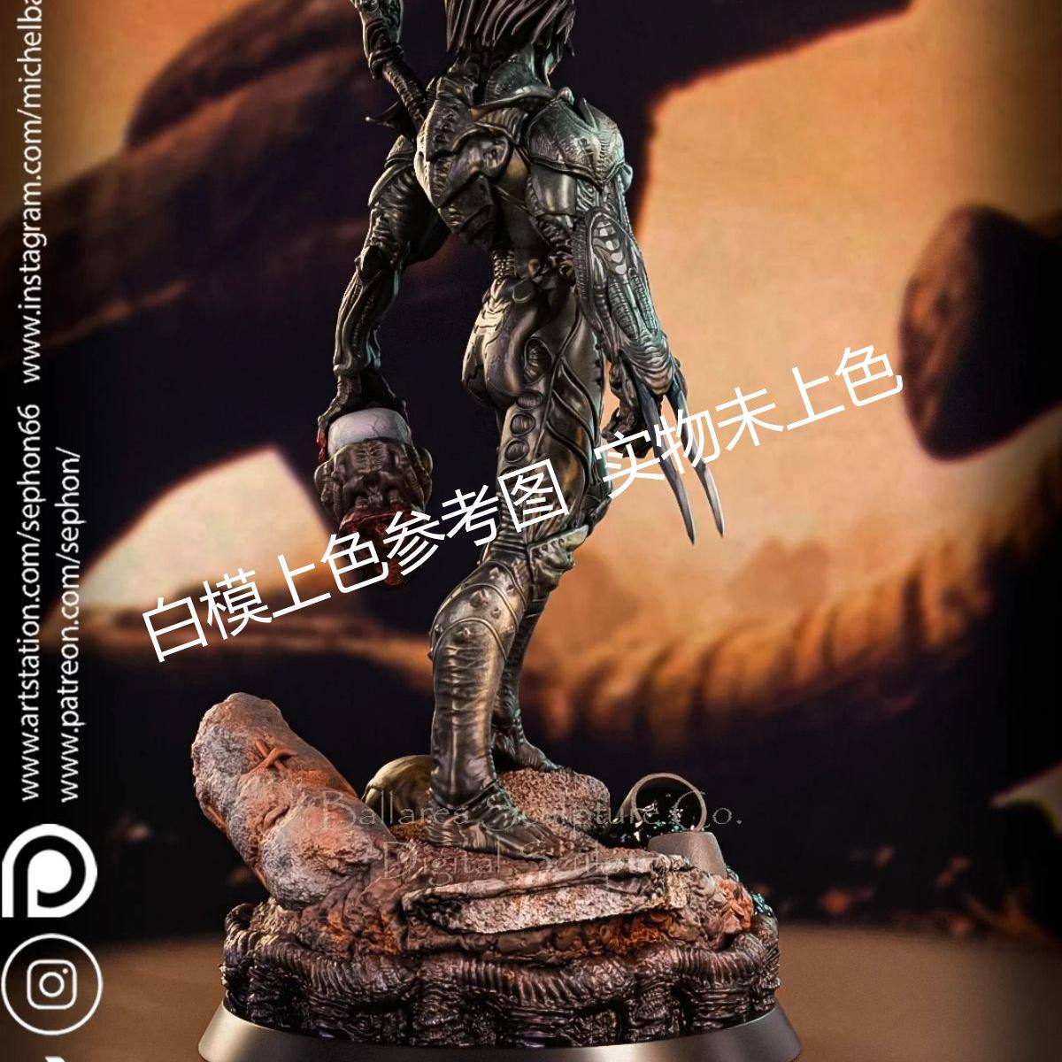 独家gk白模铁血战士3d打印模型白模上色练习雕像高颜值,模玩/动漫/周边/娃圈三坑/桌游,DIY手办/兵人/雕像,淘宝优惠券,粉丝福利购,淘宝优惠卷