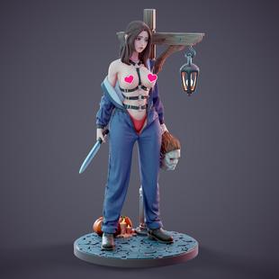 独家白模月光光心慌慌 麦克尔·麦尔斯3d打印模型白模上色高颜值