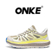 超轻休闲情侣运动鞋 ONKE跑步鞋 男轻便透气减震防滑耐磨网面女鞋