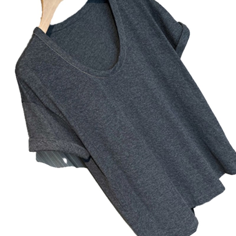 一脸G级感,优质面料!!珠链U领巨巨巨巨巨有型巨柔软春夏T恤