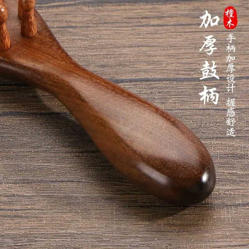 檀木家用头部经络按摩梳子女指环梳头部头疗经络梳防静电脱发梳子