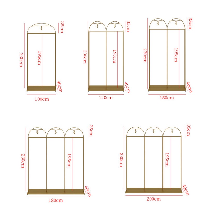 欧式铁艺婚纱架影楼货架服装店落地衣服架挂婚纱架子工作室挂衣架