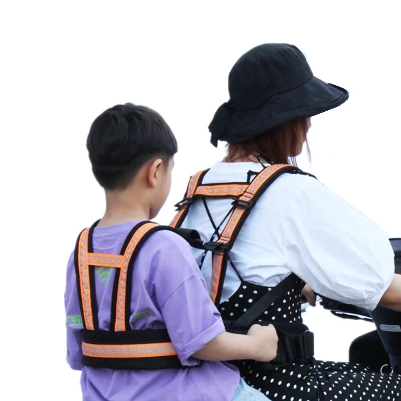 电动摩托车儿童安全背带小孩防摔防瞌睡神器透气宝宝防摔骑行绑带